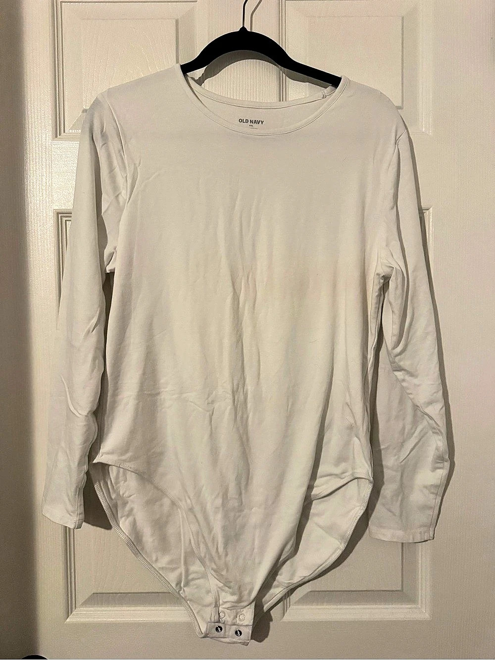 Old Navy Long-Sleeve Crew-Neck Bodysuit White